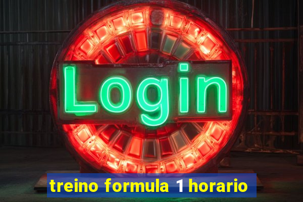 treino formula 1 horario