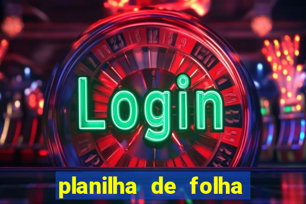 planilha de folha de pagamento