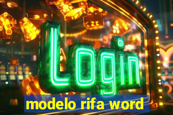 modelo rifa word
