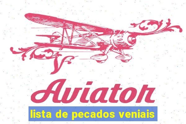 lista de pecados veniais