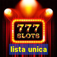 lista unica