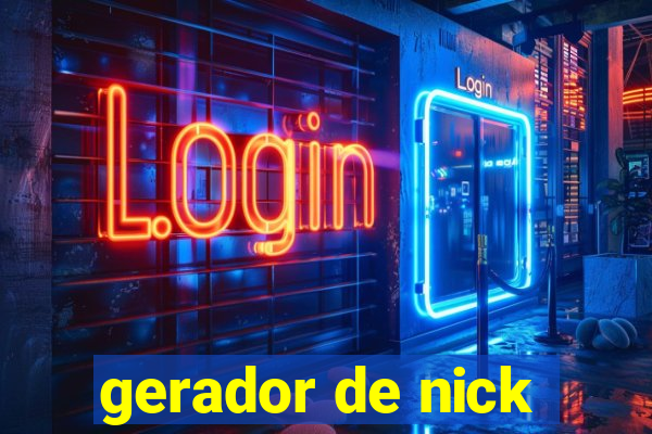 gerador de nick