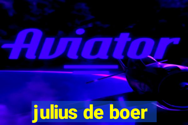 julius de boer