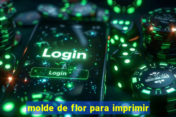 molde de flor para imprimir