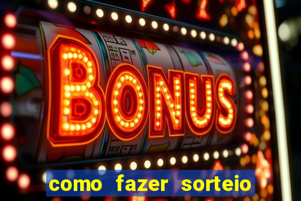 como fazer sorteio de cores online