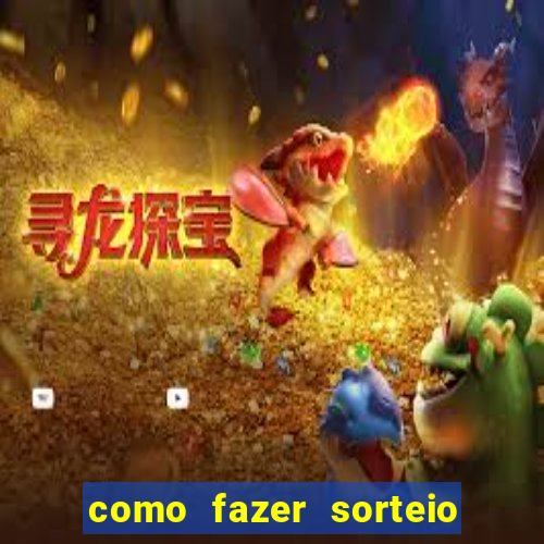 como fazer sorteio de cores online