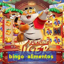 bingo alimentos para imprimir