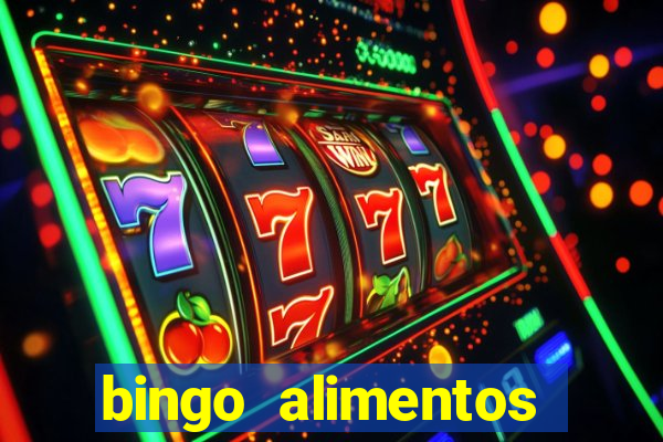bingo alimentos para imprimir