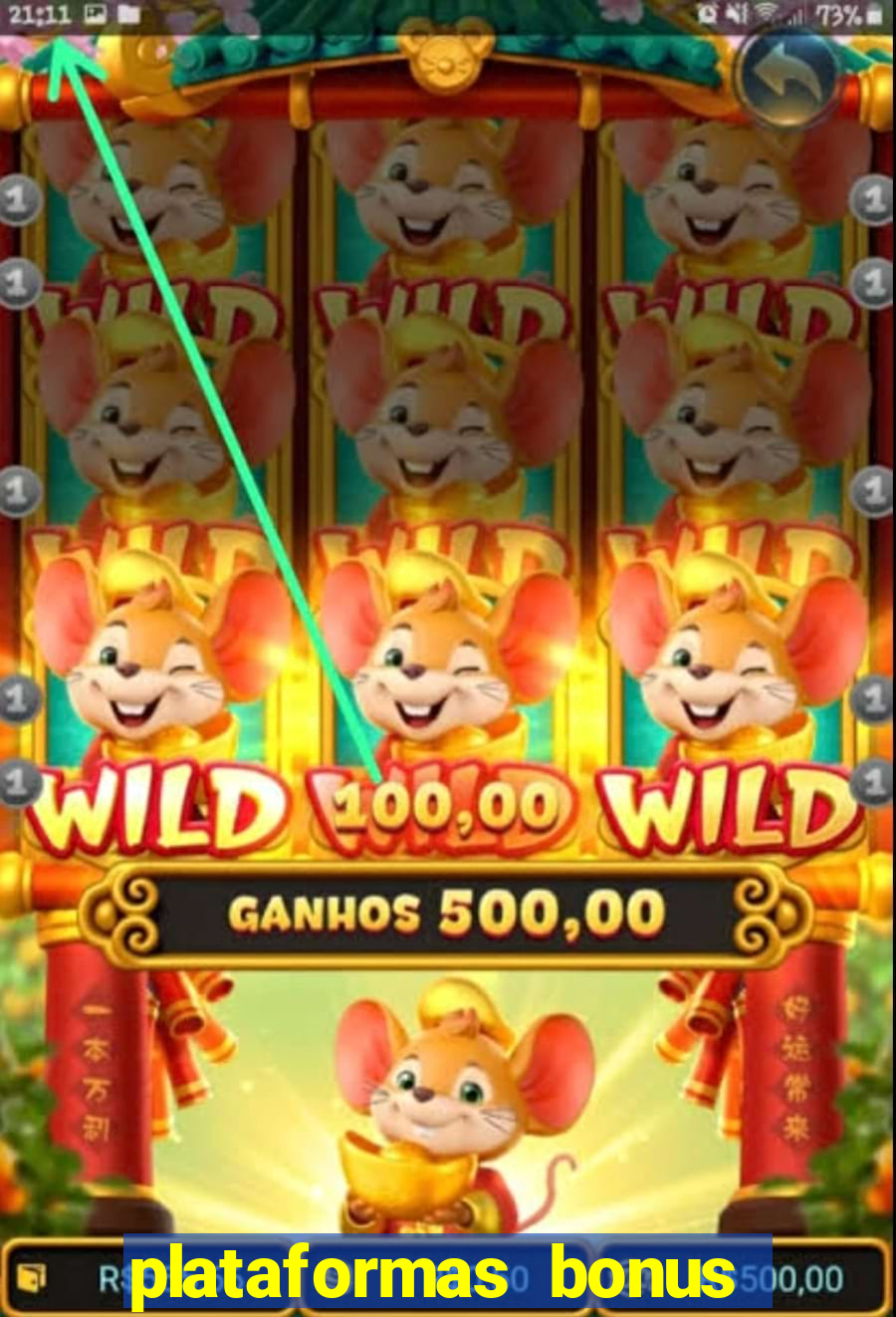 plataformas bonus no cadastro