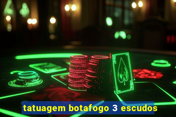 tatuagem botafogo 3 escudos