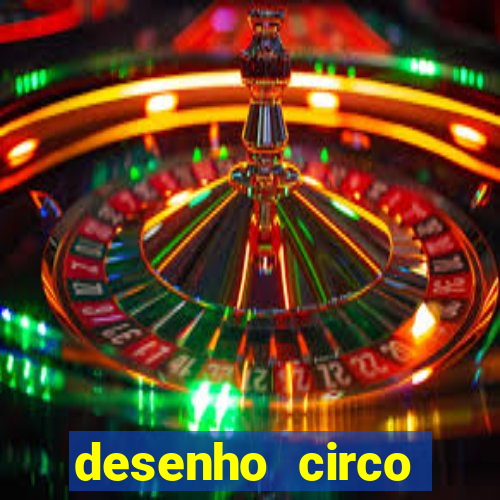 desenho circo digital para colorir