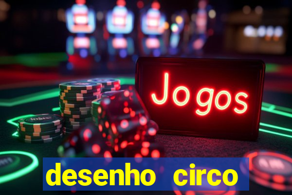 desenho circo digital para colorir