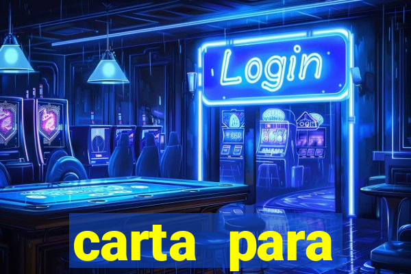 carta para encontrista homem