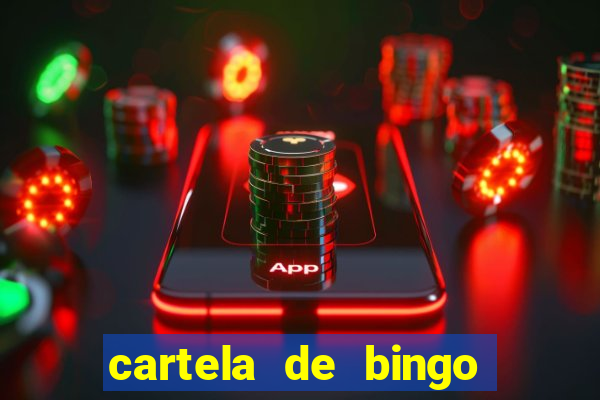 cartela de bingo cha de panela