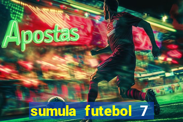sumula futebol 7 society excel