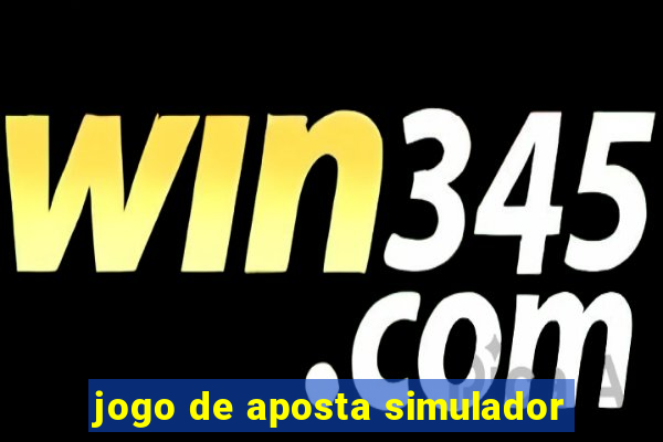 jogo de aposta simulador