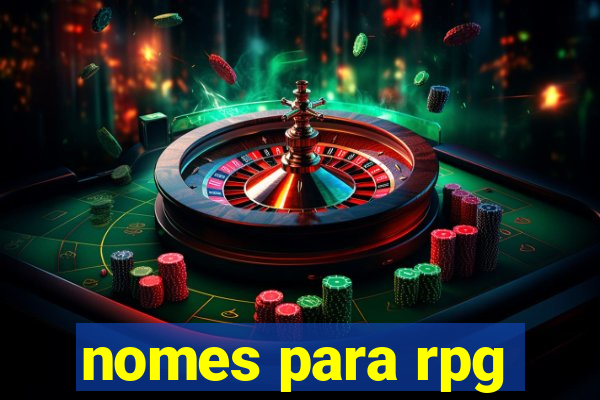nomes para rpg