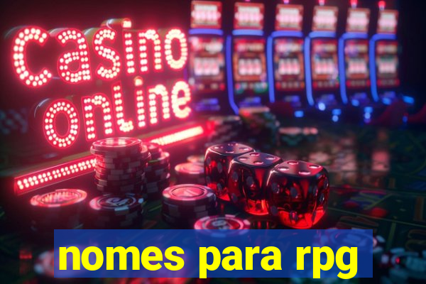 nomes para rpg