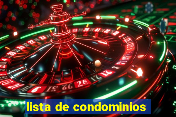 lista de condominios
