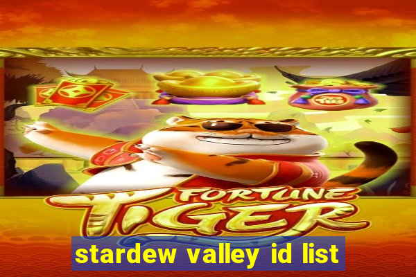 stardew valley id list