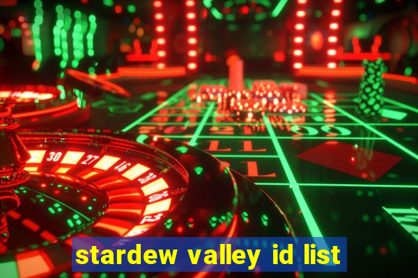stardew valley id list