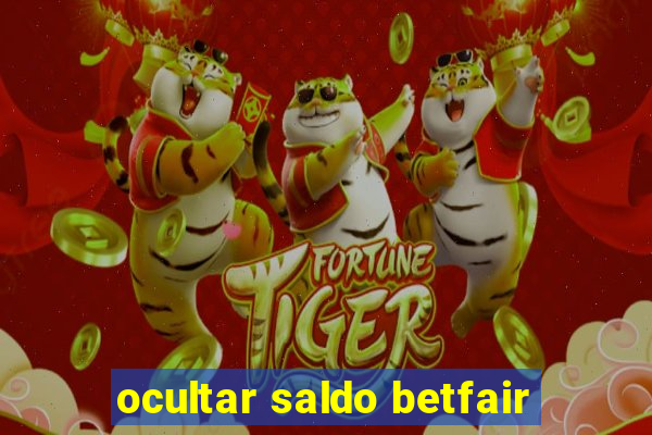 ocultar saldo betfair