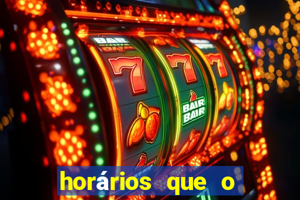 horários que o fortune dragon paga
