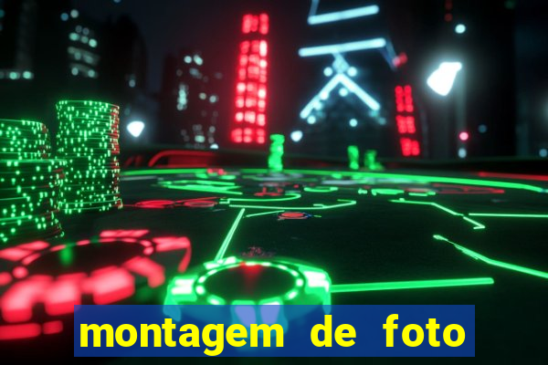 montagem de foto com camisa de time de futebol