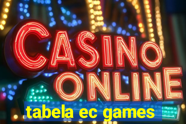 tabela ec games