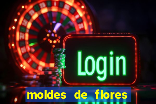 moldes de flores gigantes para imprimir