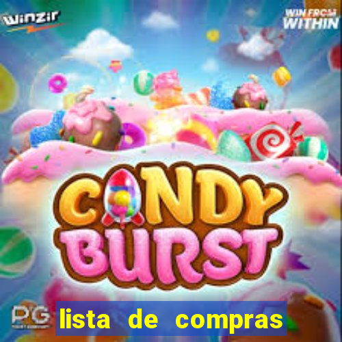 lista de compras para casa nova
