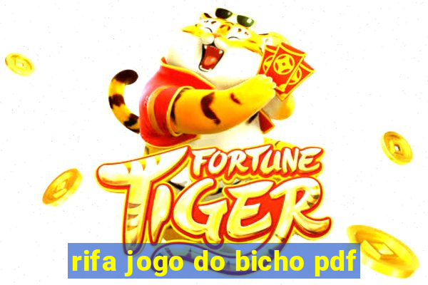 rifa jogo do bicho pdf