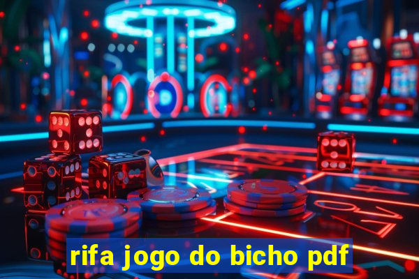 rifa jogo do bicho pdf