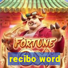 recibo word