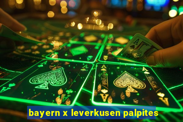 bayern x leverkusen palpites
