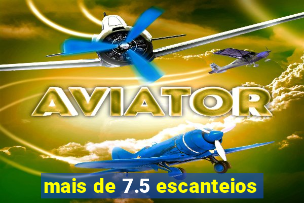 mais de 7.5 escanteios