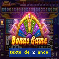 texto de 2 anos de namoro