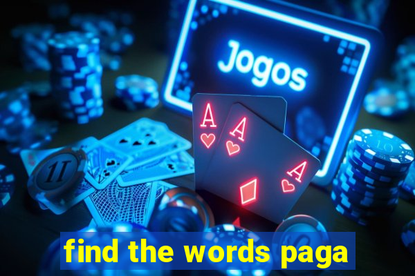 find the words paga