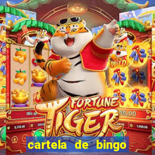 cartela de bingo cha de bebe