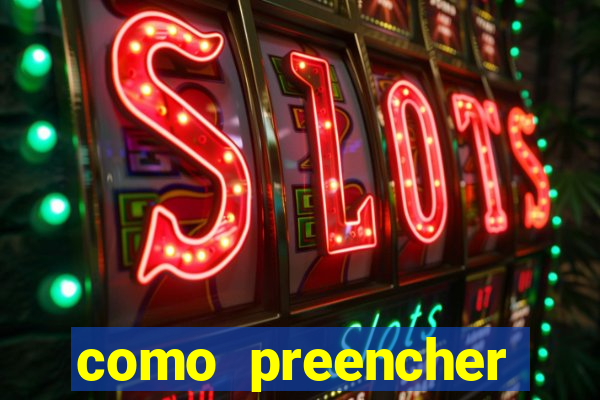 como preencher recibo de pagamento