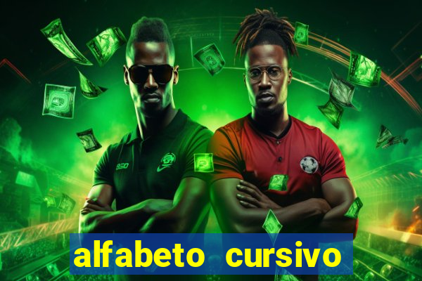 alfabeto cursivo pontilhado para imprimir pdf