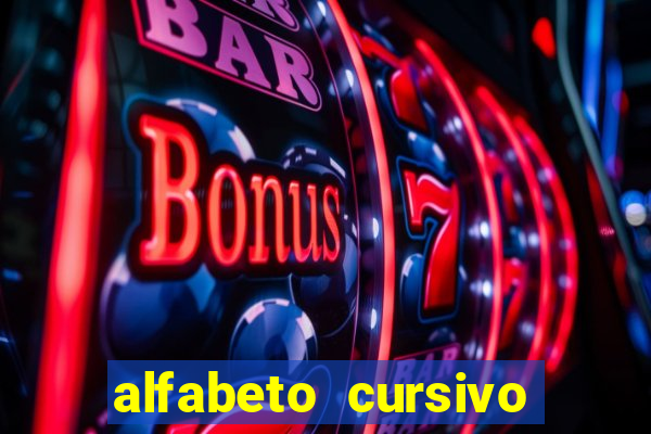 alfabeto cursivo pontilhado para imprimir pdf