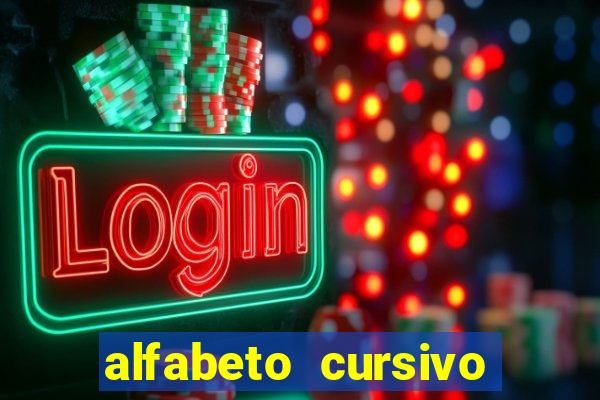 alfabeto cursivo pontilhado para imprimir pdf
