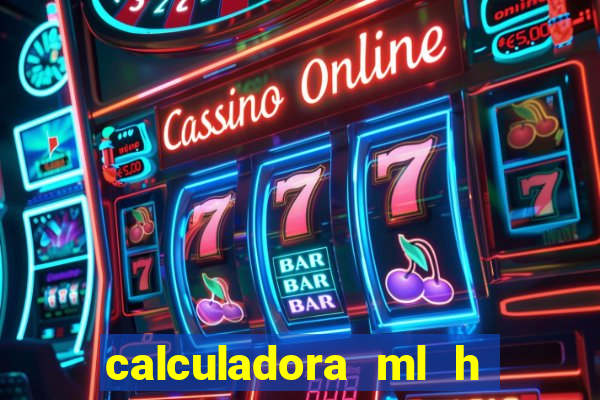 calculadora ml h para mcg kg min