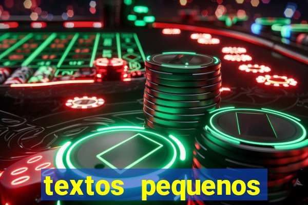 textos pequenos para alfabetizar