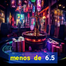 menos de 6.5 escanteios o que significa