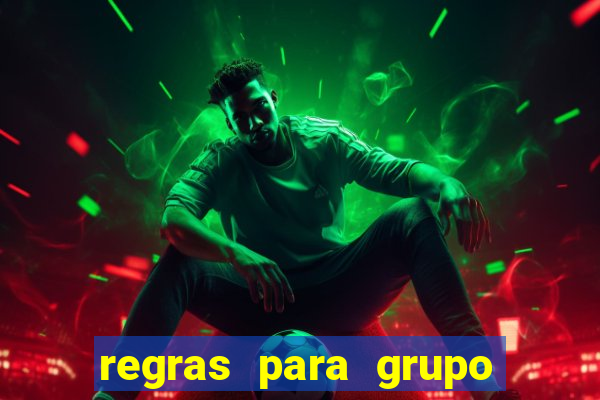 regras para grupo de futebol no whatsapp
