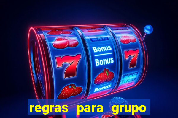 regras para grupo de futebol no whatsapp