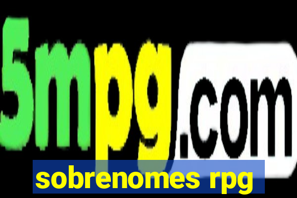 sobrenomes rpg