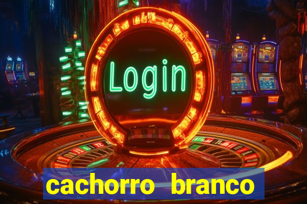 cachorro branco desenho animado
